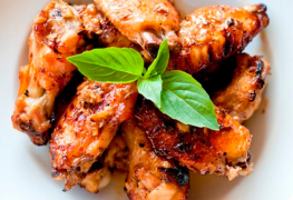 Chicken wings marinated
