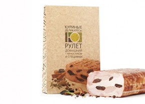 Roll "Homemade with prunes and spices"